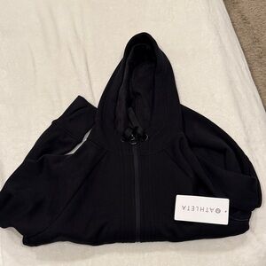Athleta Classic Black Zip-Up Hoodie